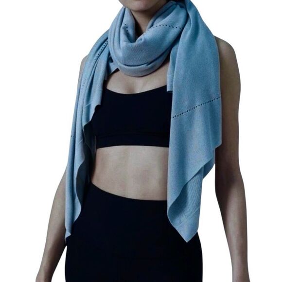 Lululemon Athletic Wrap Open Front Poncho Cardigan Lagenlook Boho Sweater OS - Picture 9 of 16